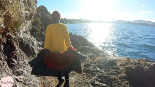 Nicole se desnuda en la Patagonia