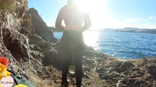 Nicole se desnuda en la Patagonia