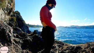 Nicole se desnuda en la Patagonia