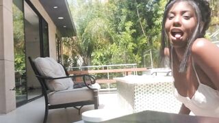 Hot babe breastfeeding his friend