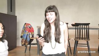 Five Amazing Amateur Lesbians Take Turns Riding the Sybian