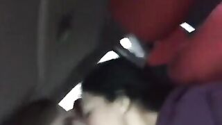 lesbian fun in car