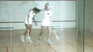 Tennis girls have shower together