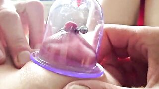 Pumping Suck Hard My Pierced Nipps