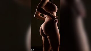 Ideal round booty moving enticingly - AI generated