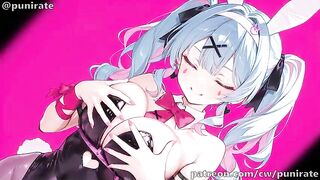 Miku's Rabbit Gap Creampie Breeding Party