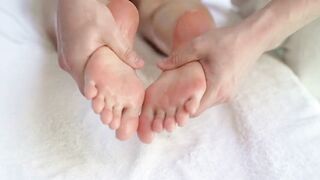 Small Oriental Massage Session Ends with Intensive Hard Thrusting