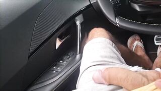 A risky masturbation session in the street for a student who was at the bus stop.