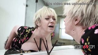 Breasty golden-haired stepmom analed coarse