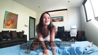 My stepsister doesn't like when I wank. That babe can't live out of when I bang her.