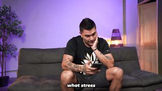 Brothers-in-law end up having sex at home when the spouse isn't there!