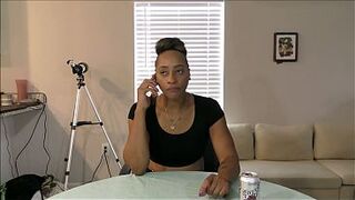 Kendra keeps burping as that babe takes this important call