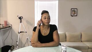 Kendra keeps burping as that babe takes this important call