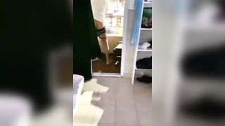 Slim Teen Screwed in Balcony Sex