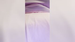 Thick big beautiful woman rides large realistic sextoy in a pink babygirl cheer costume