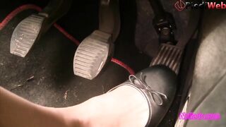 Nyllady's Revving in Ebony Ballet Flats and In nature's garb Sheer Hose