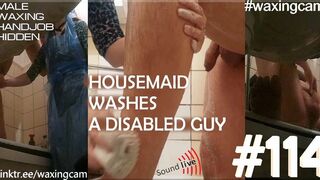 #114 Housemaid Washes a Disabled Stud