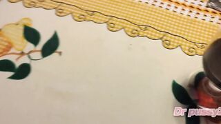 Dr Pussy2 - Short Brunette hair Gives a Palatable Oral sex with Thick Lips to the White of a Giant 23cm Penis and Is Very Hard