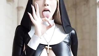Nun demon sex in church