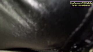 Smokin' and Dancing in Red Lace Underware – Playing with My Large Breasts to the Music