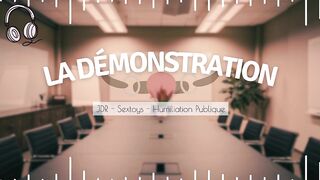 Your boss tries sex tools on u in public - english audio femdom