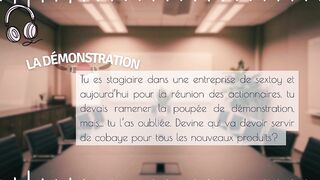 Your boss tries sex tools on u in public - english audio femdom