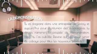 Your boss tries sex tools on u in public - english audio femdom