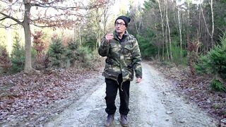 Wild Forest double penetration Bang Inked Chick Outdoor