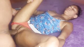 My stepfather always deflowers me in advance of that guy goes to work.