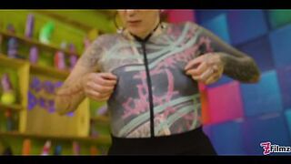 Inked Bad Gal POV Screwed Raw – Teat Play, Gagging Fellatio, Booty Slapping & Large Facial Finish