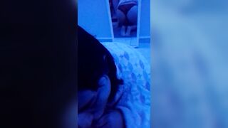 Una rica mamada frente al espejo