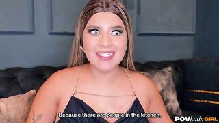 Naty Delgado visits me at home and we bang in front of everybody (Exhibitionism) - POVLatinGirl