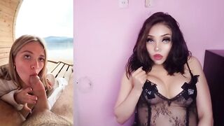 On vacation with the lover with large natural titties