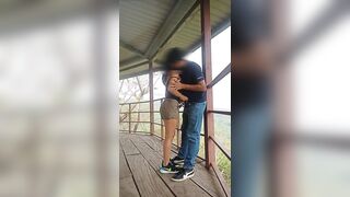 Sexo arriesgado, mirador del bosque