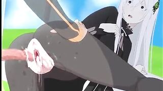 Subaru has sex with the witch of the sin of greed