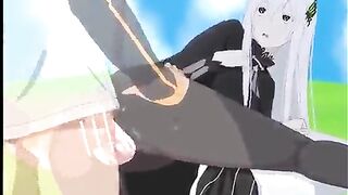 Subaru has sex with the witch of the sin of greed