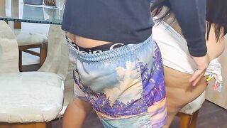 DESEO TU VERGA! Mejor amigo dejó a su Esposa Infiel de Enorme Culo sola en Casa.