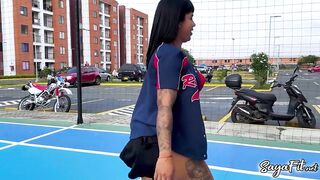 The large-assed stepsister who plays basketball and suck weenie likewise - Sayafit