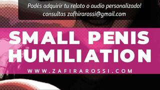 JOI INTERACTIVO SPH - TINY COCK HUMILIATION - ASMR ¡HAVE A FUN! - AUDIO SOLELY VOZ FEMENINA ARGENTINA