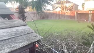 Void urine outside ended with astonishing outdoor fellatio-job / diosaera