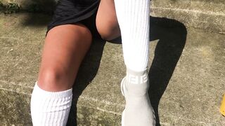 chicks urinating in the street very casual????????