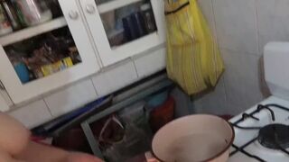 Cogida de cara y cocinando jizz