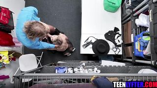 Horny Golden-haired Teen Drilled For Thieving