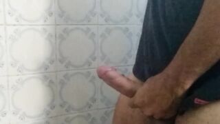 Delightsome shower with spunk flow