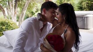 Valentine's Day. My wife gives me her butt and I give her a hard anal.