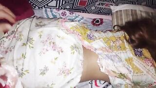 My stepbrother touch My Titties and cunt late at night