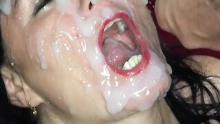 Cum all over my face! Mega XXL cumshots! Most good of Facial!