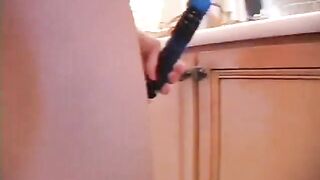 Slender wench in her bath amateur masturbation