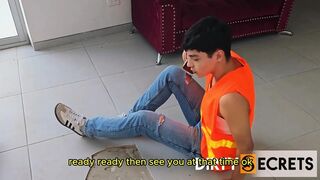 I WAS CALLED TO DO SOME REPAIRS ON A ABODE AND I ENDED UP BANGING THE OWNER IN THE BOOTY.