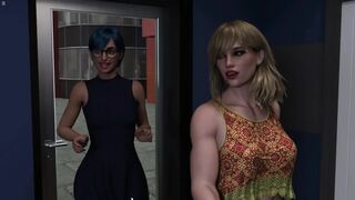2 Lustful Tranny Beauties Having Anal Sex In Gaming Arcade